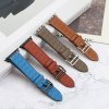 Pasek skórzany Strap Leather do Apple Watch 38 / 40 / 41 mm opaska bransoleta - ciemnobrązowy